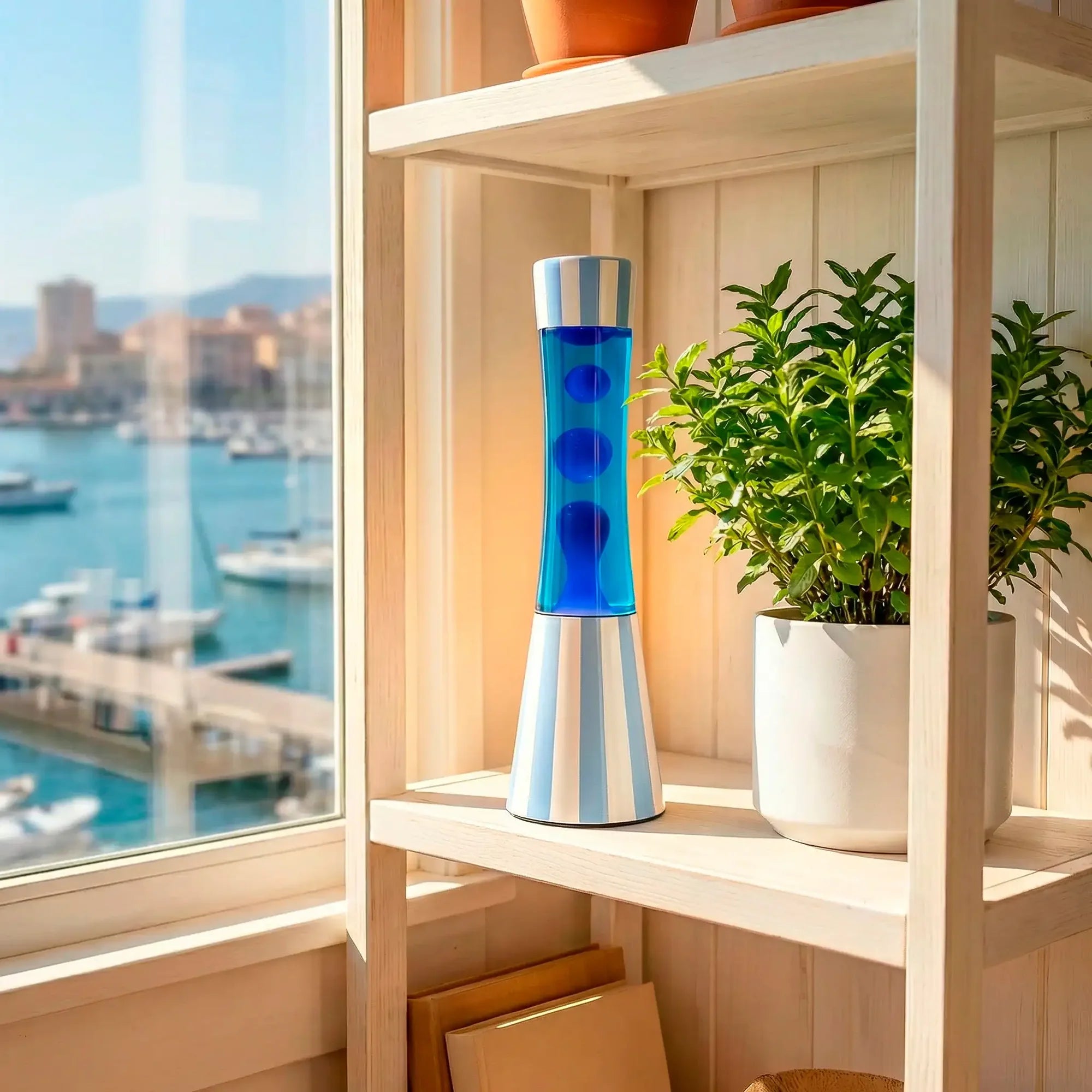 Tower Blue Stripes - Lampe lave