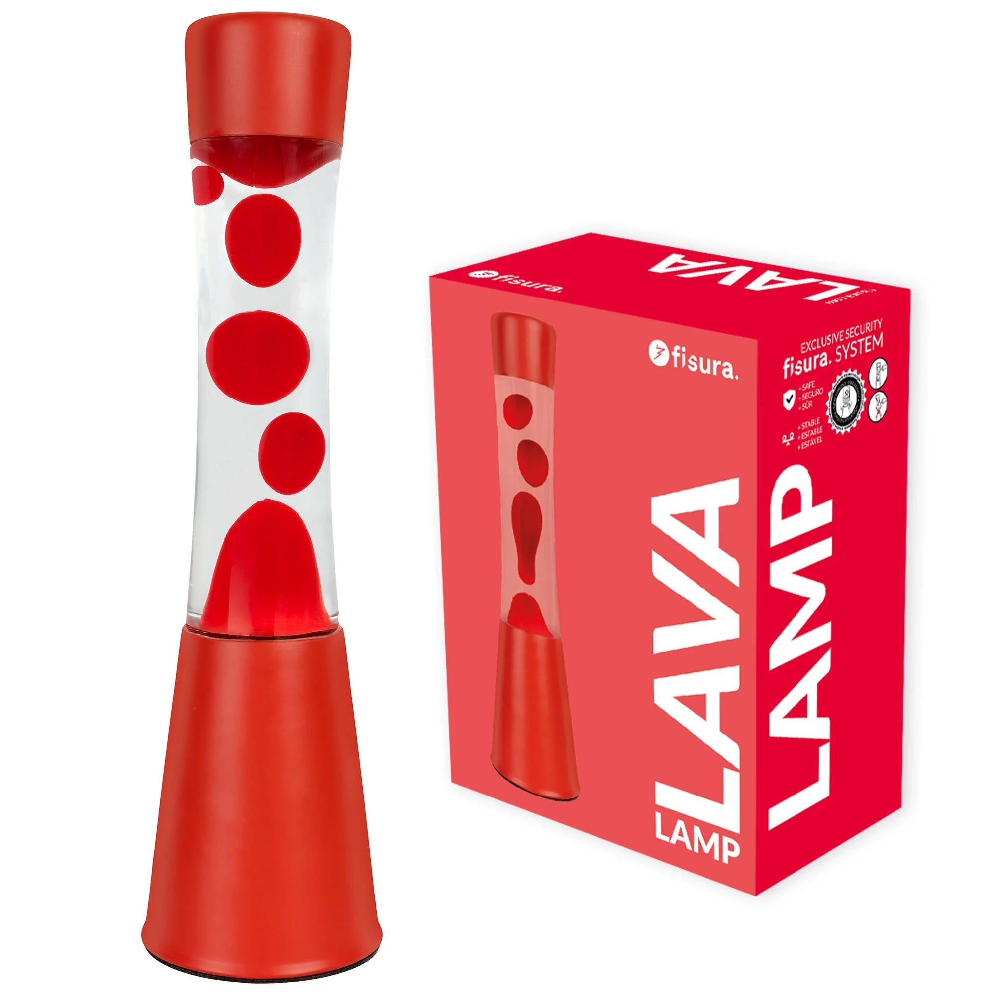 Tower Monochromatic Red - Lampe lave
