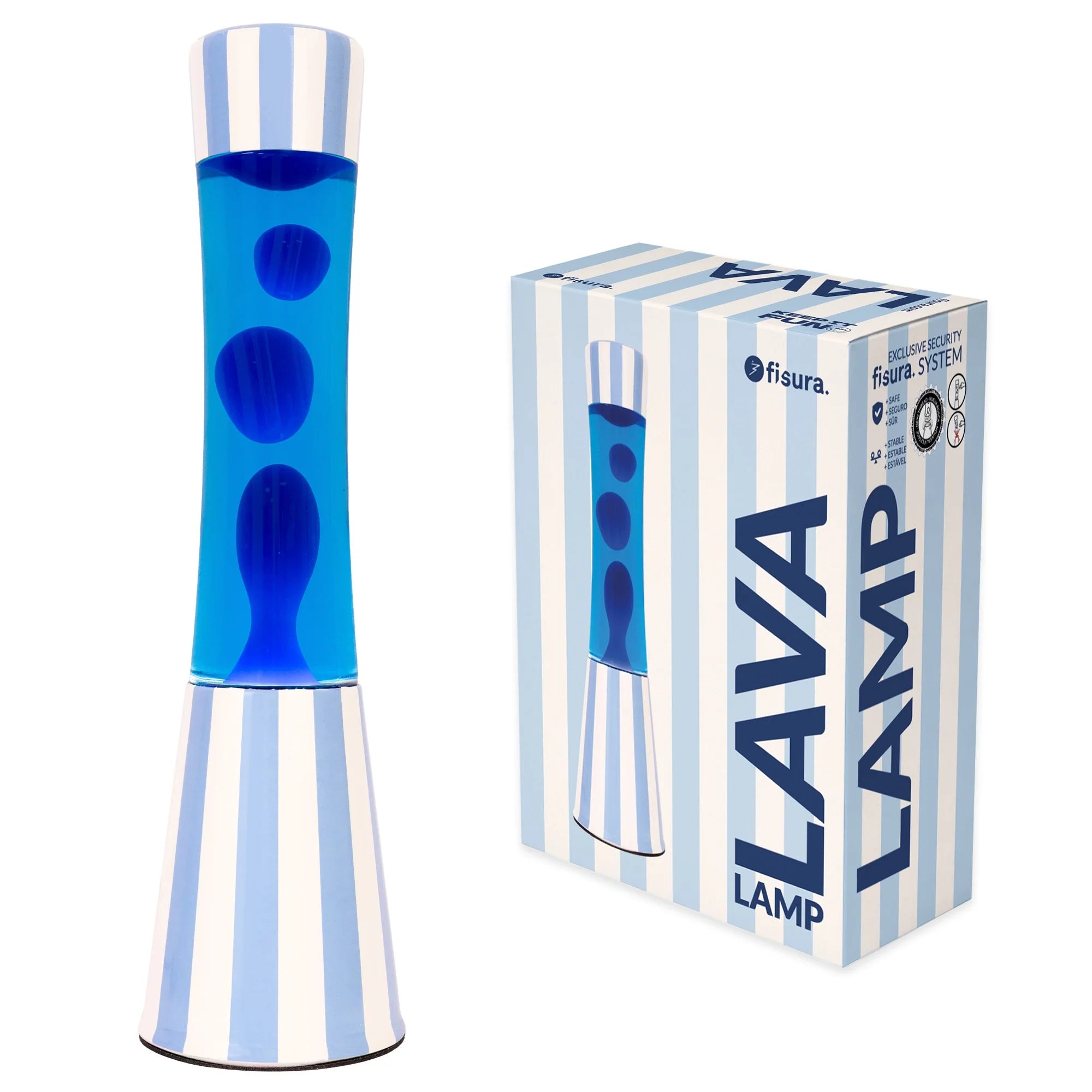 Tower Blue Stripes - Lampe lave