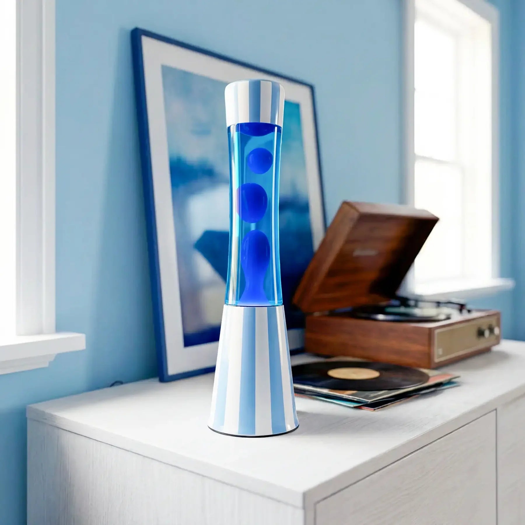 Tower Blue Stripes - Lampe lave