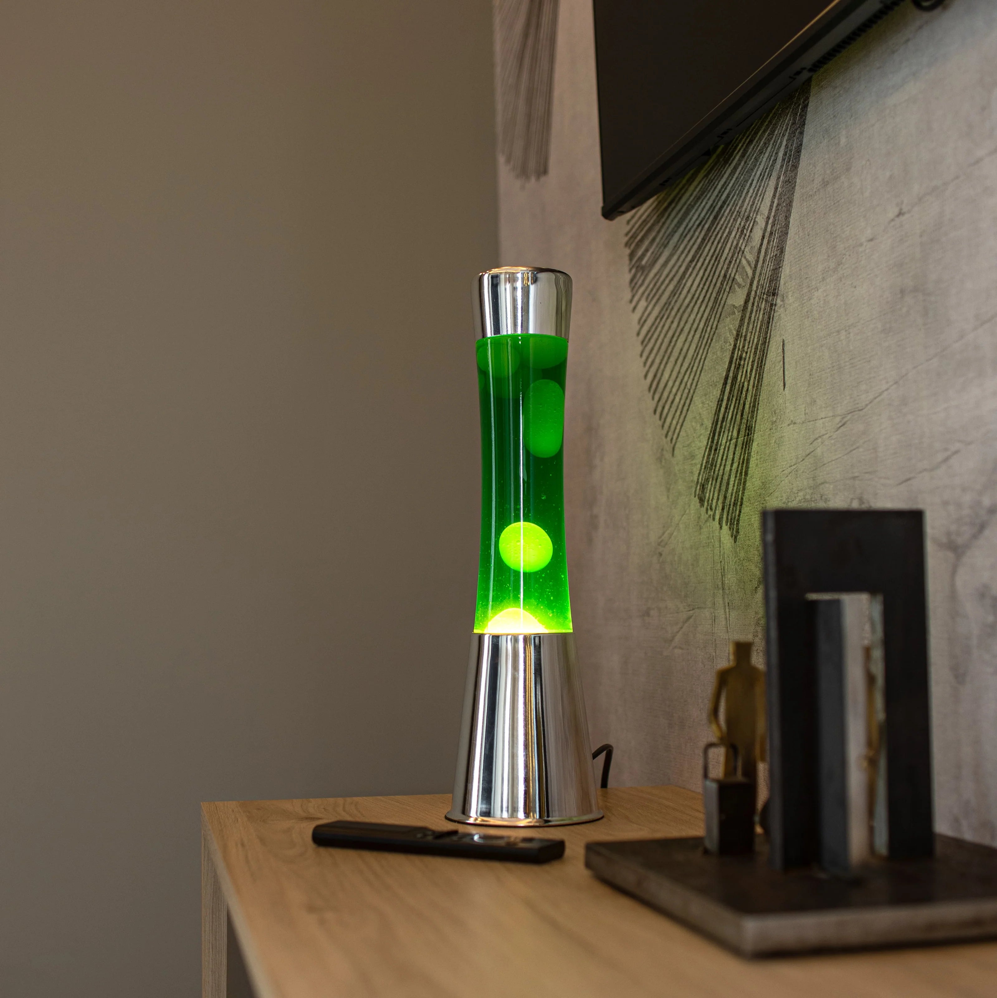 Tower Green/Chrome - Lampe lave
