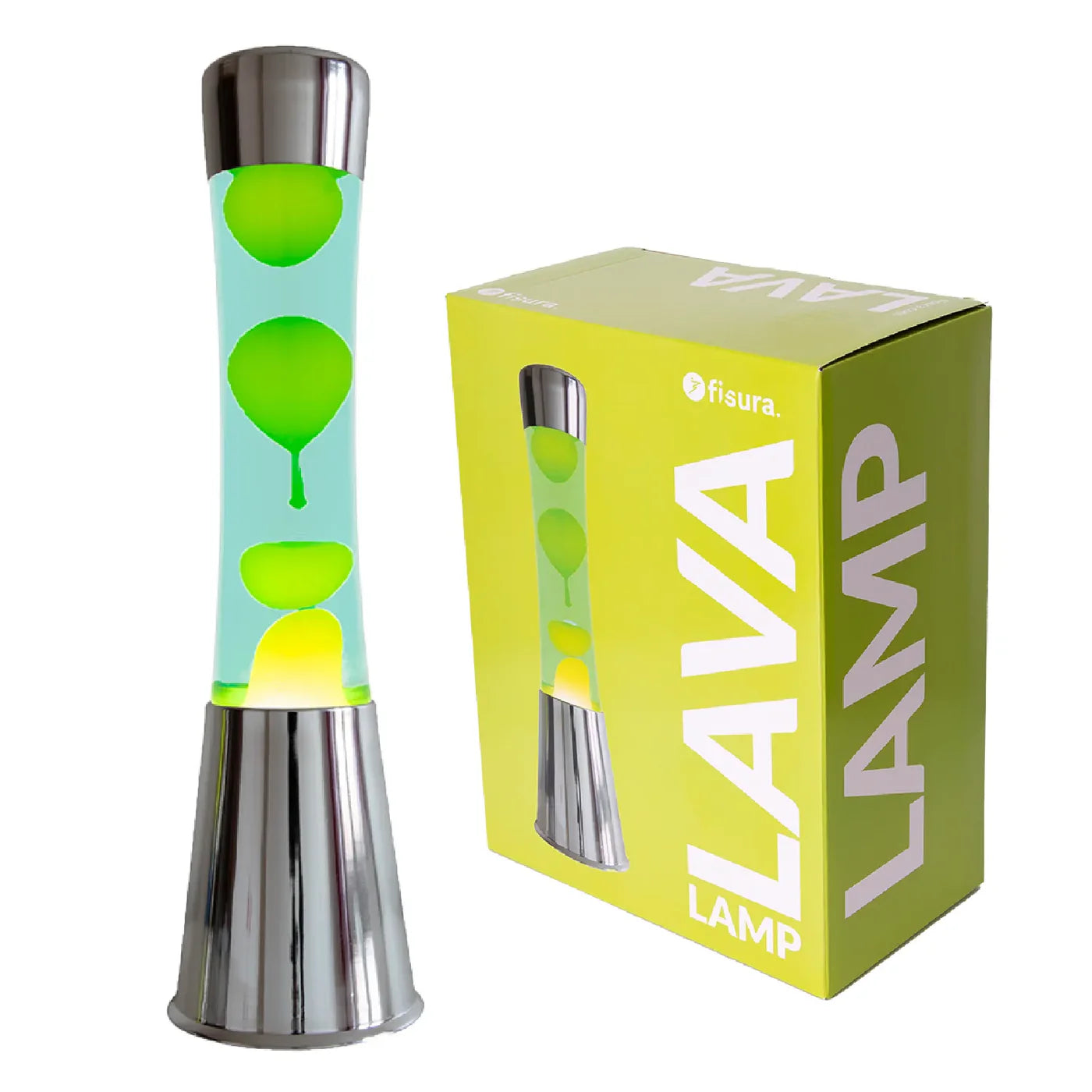 Tower Green/Chrome - Lampe lave