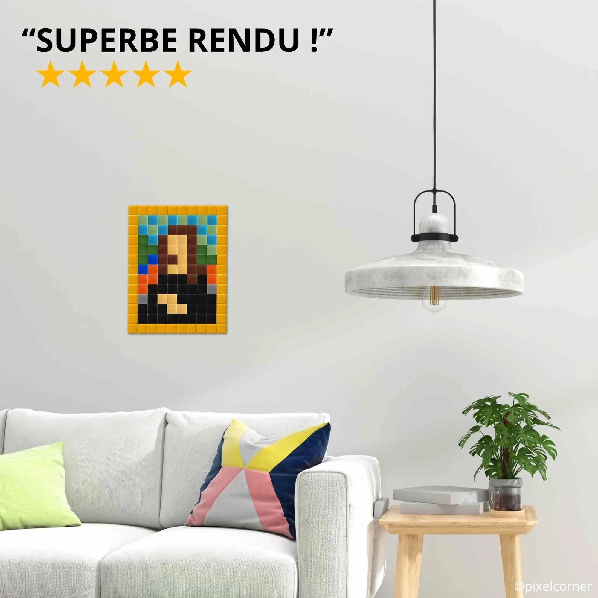 Mona Lisa - Art kit mosaïque Pixel Corner 