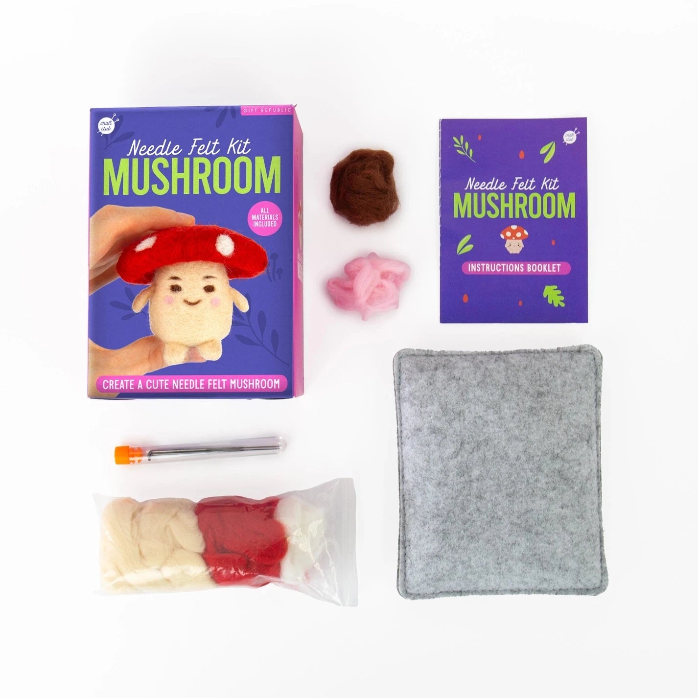 Mushroom - Kit de feutrage Gift Republic 