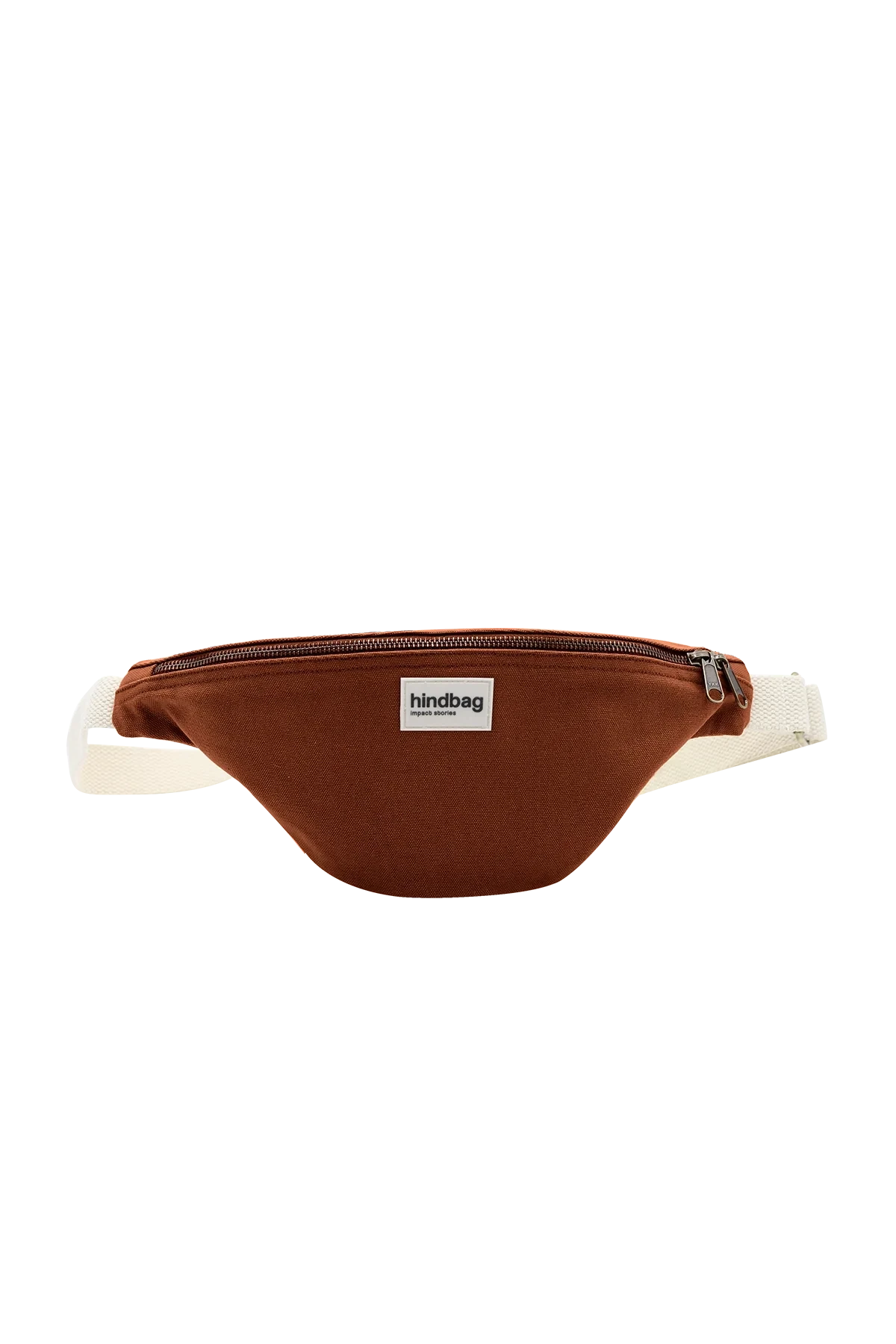 Olivia - Sac banane en coton Hindbag Chocolat 