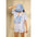 Olivia - Sac banane en coton Hindbag Eponge Bleu 
