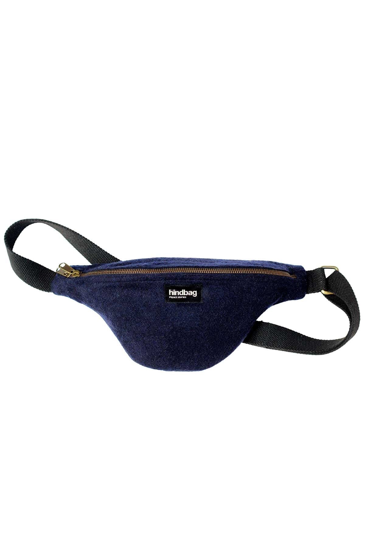 Olivia - Sac banane en coton Hindbag Laine Navy 