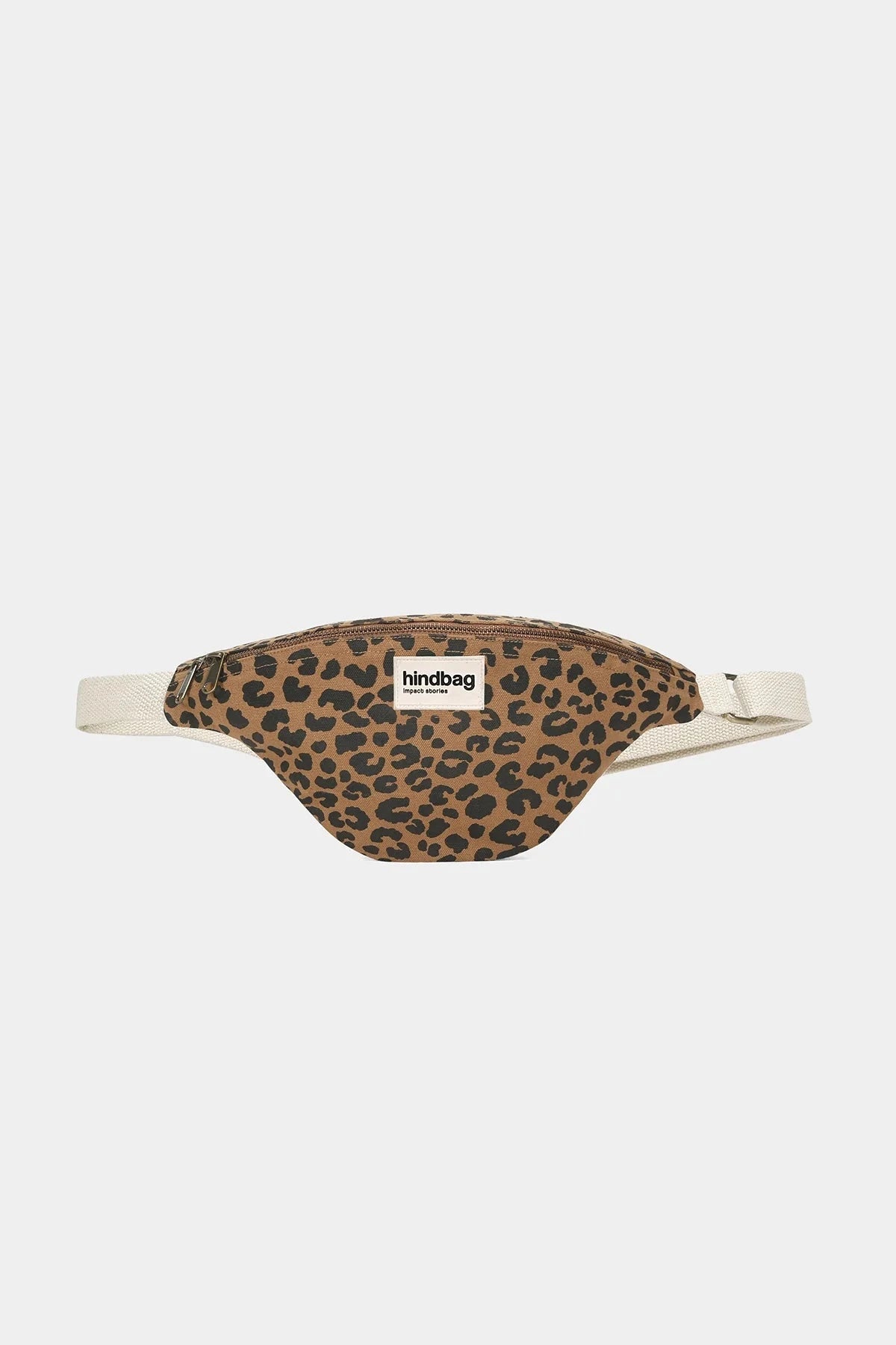 Olivia - Sac banane en coton Hindbag Léopard Cannelle 