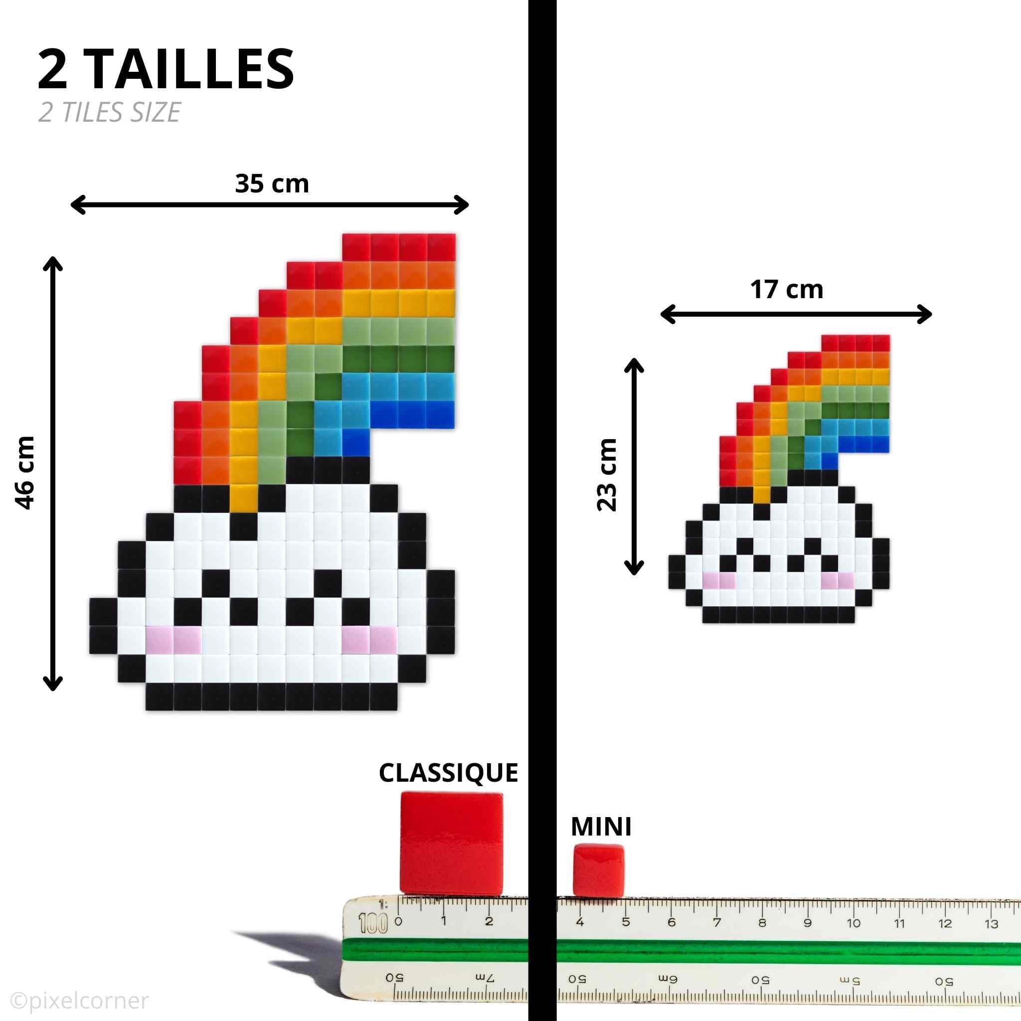 Rainbow Cloud - Art kit mosaïque Pixel Corner 