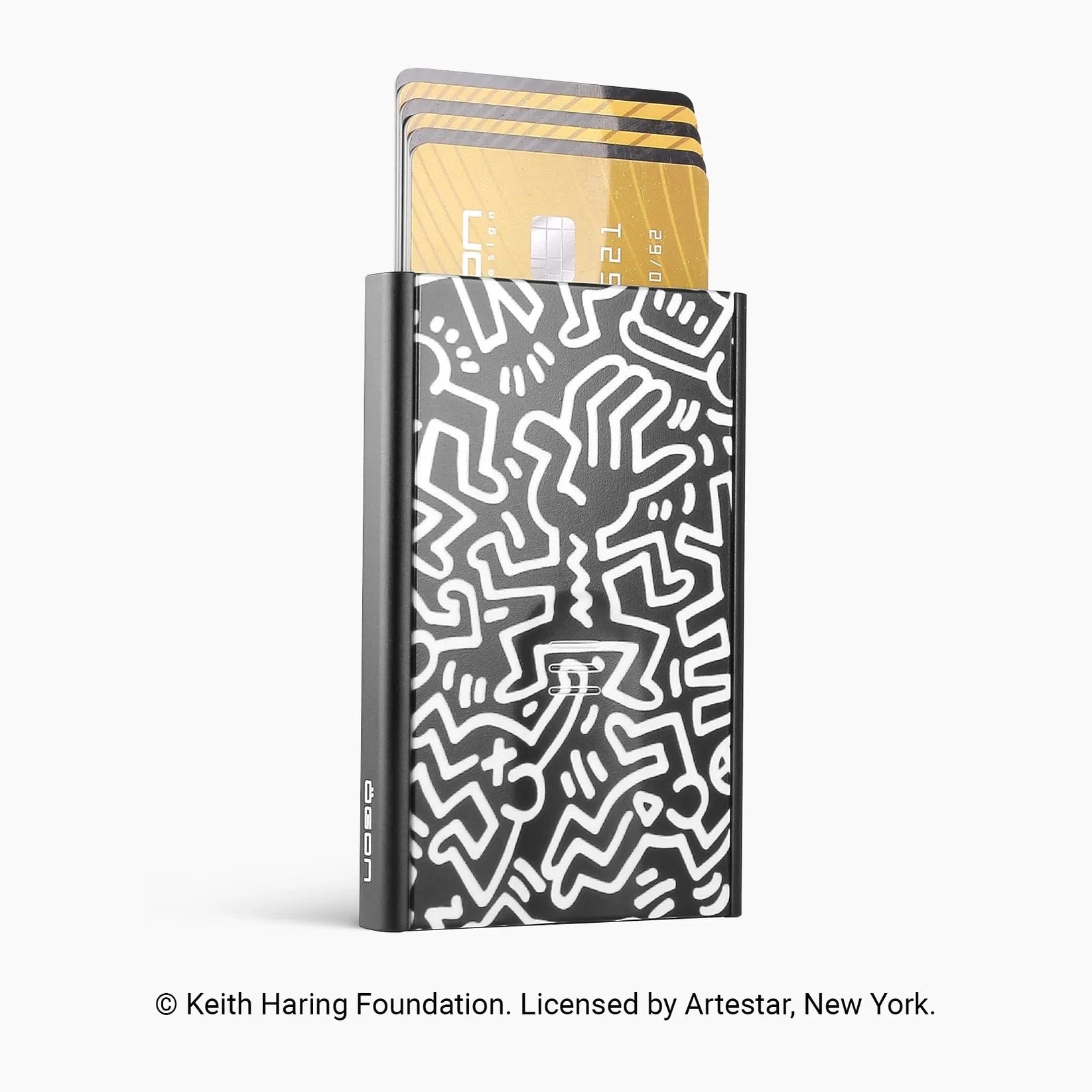 Slider - Porte-cartes automatique Ögon Keith Haring White 