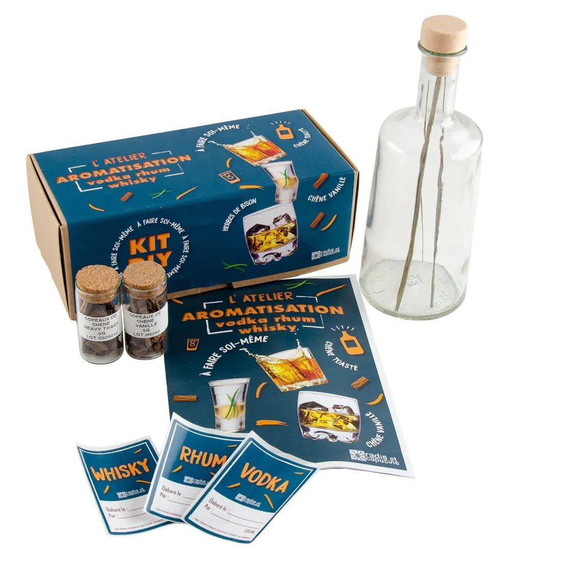 Atelier aromatisation Rhum, Vodka, Whisky - Coffret DIY Radis et Capucine 