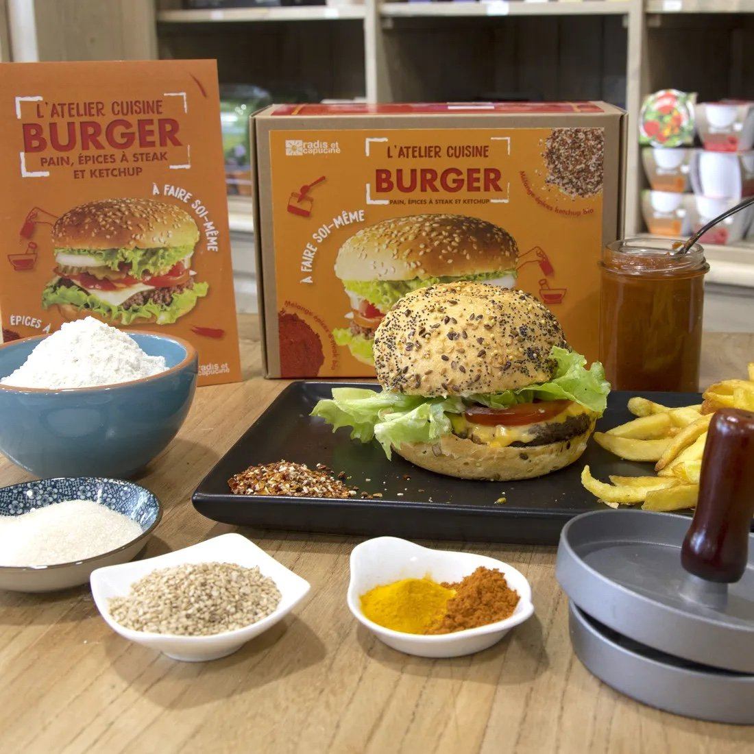 Burger et sauce - Kit atelier cuisine Radis et Capucine 