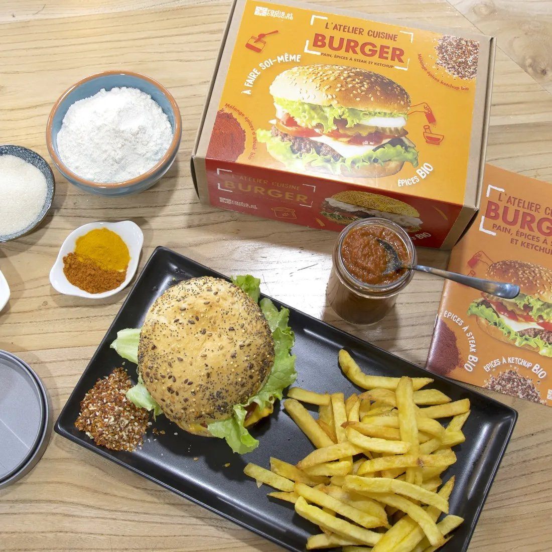 Burger et sauce - Kit atelier cuisine Radis et Capucine 