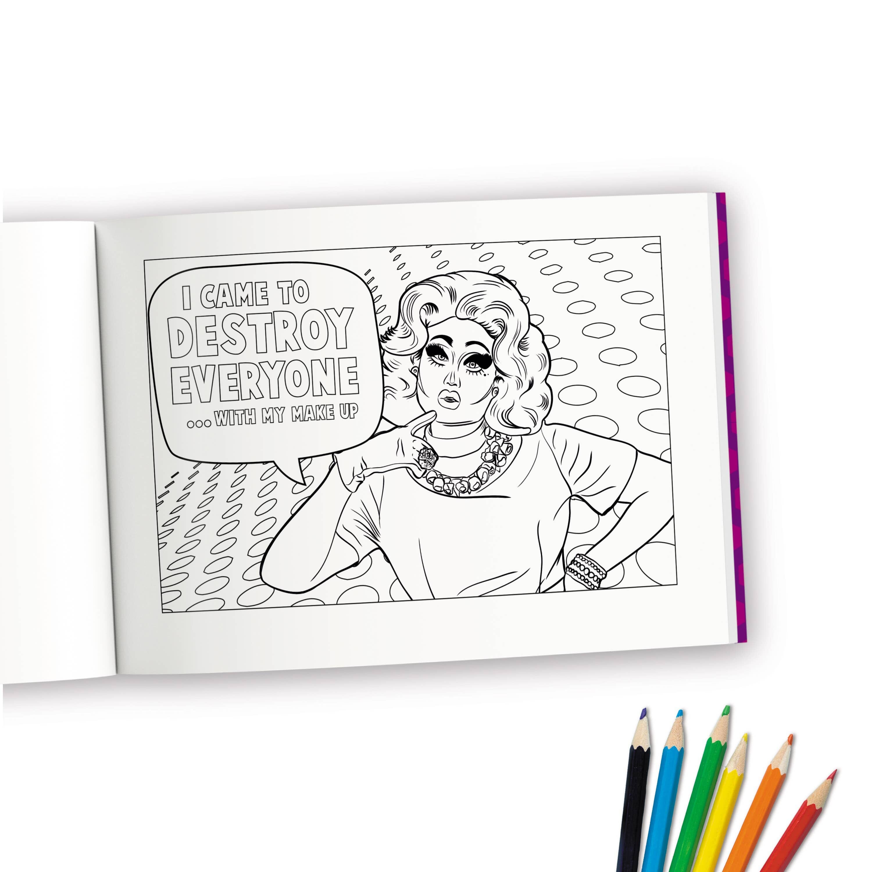 Drag Queen Coloring Book - Livre à colorier Bubblegum Stuff 