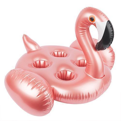 Flamingo Rose Gold - Porte boisson gonflable Sunnylife 