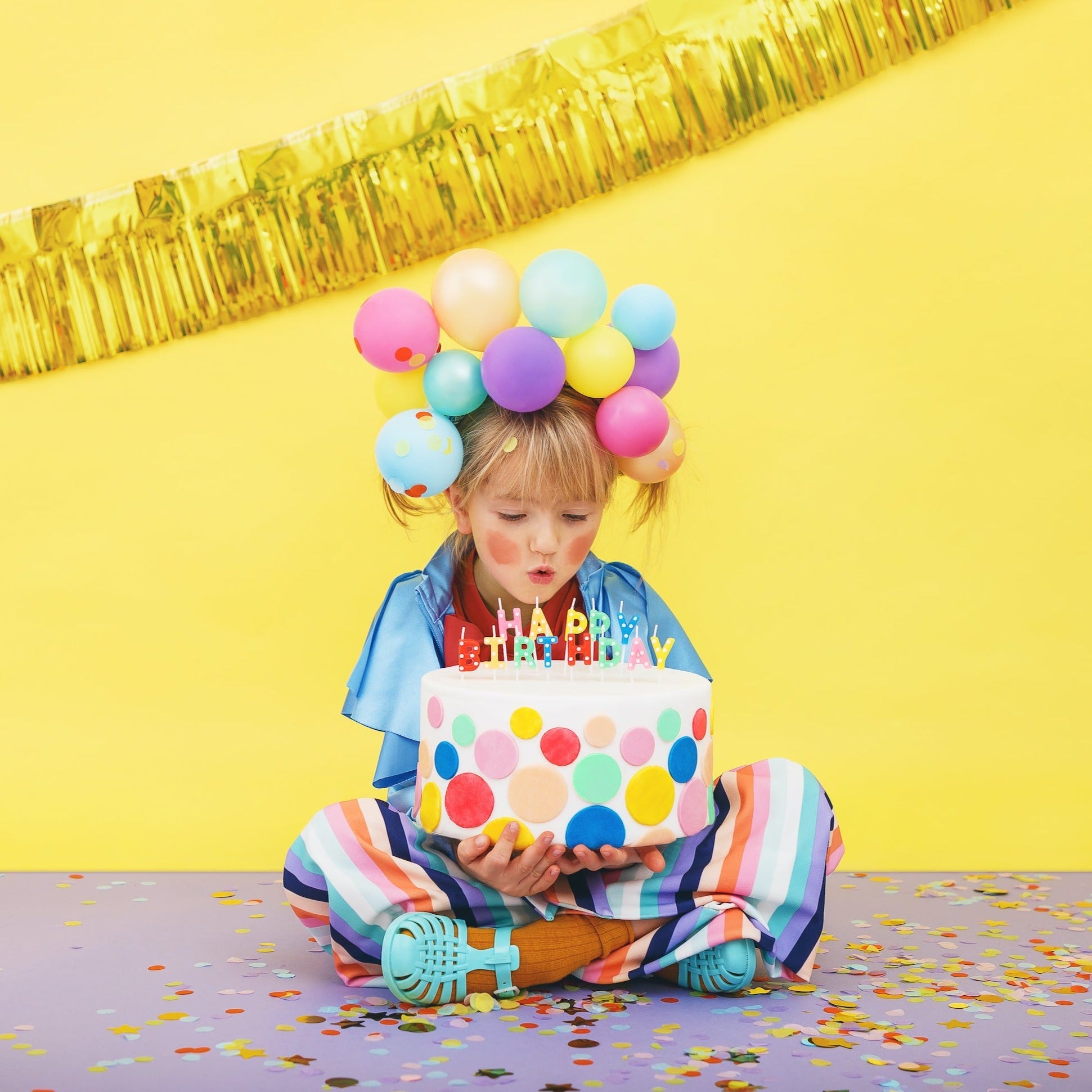 Happy Birthday - Pack de 13 bougies d'anniversaire PartyDeco 