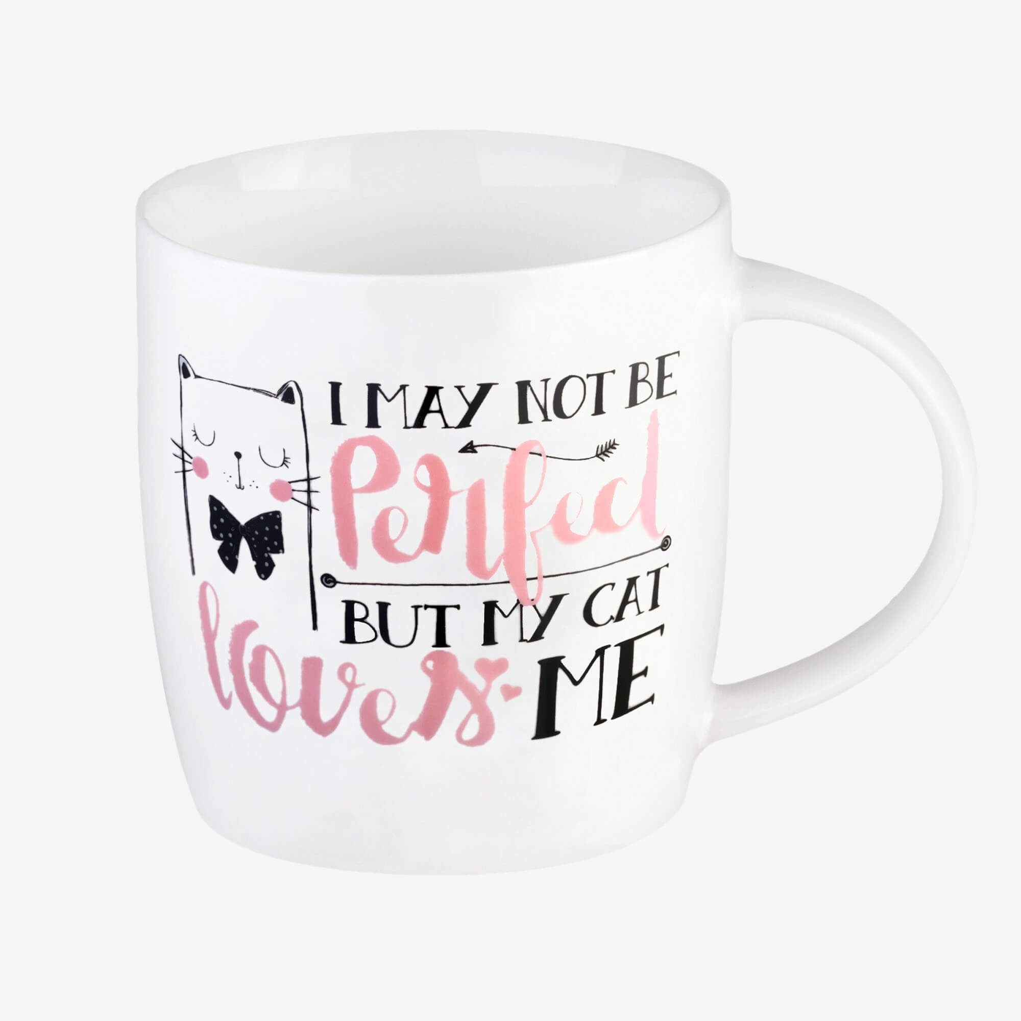I may not be perfect but my cat loves me - Mug en porcelaine Legami 