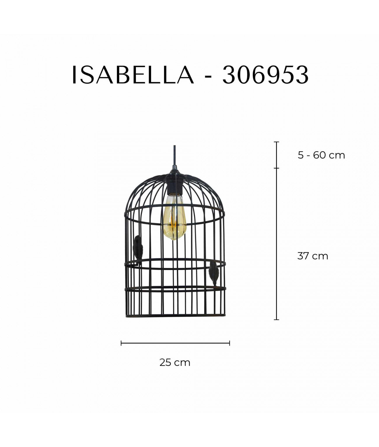 Isabella - Suspension en métal C-Création 