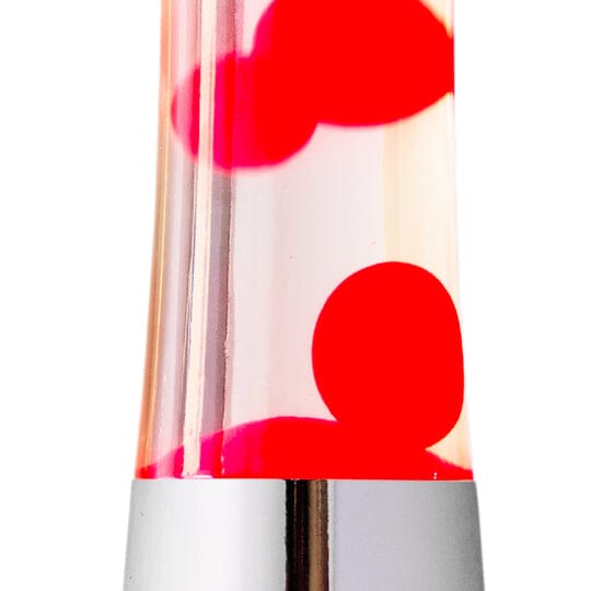 Lampe lave - Chrome/rouge Fisura 
