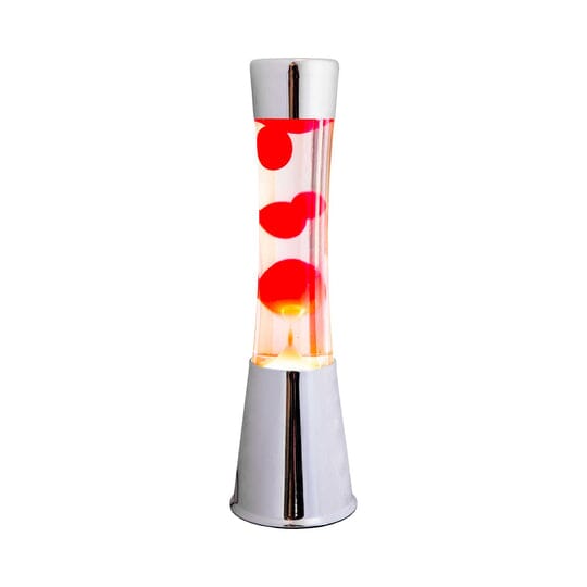 Lampe lave - Chrome/rouge Fisura 