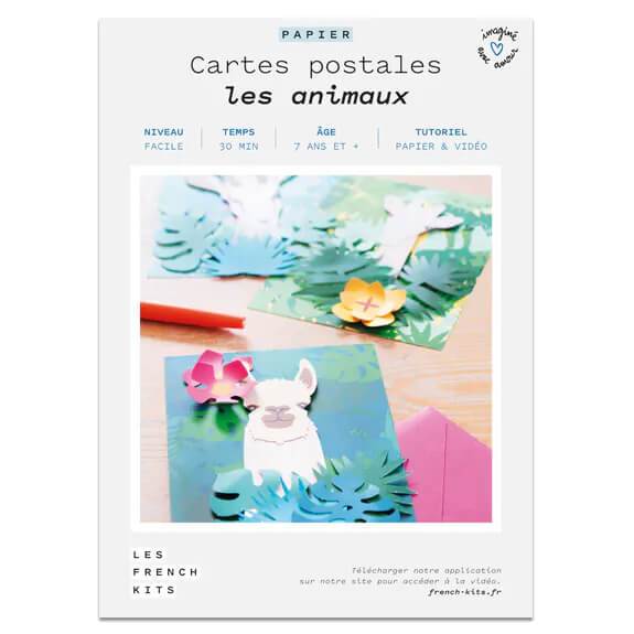 Les animaux - Cartes postales DIY Les French Kits 