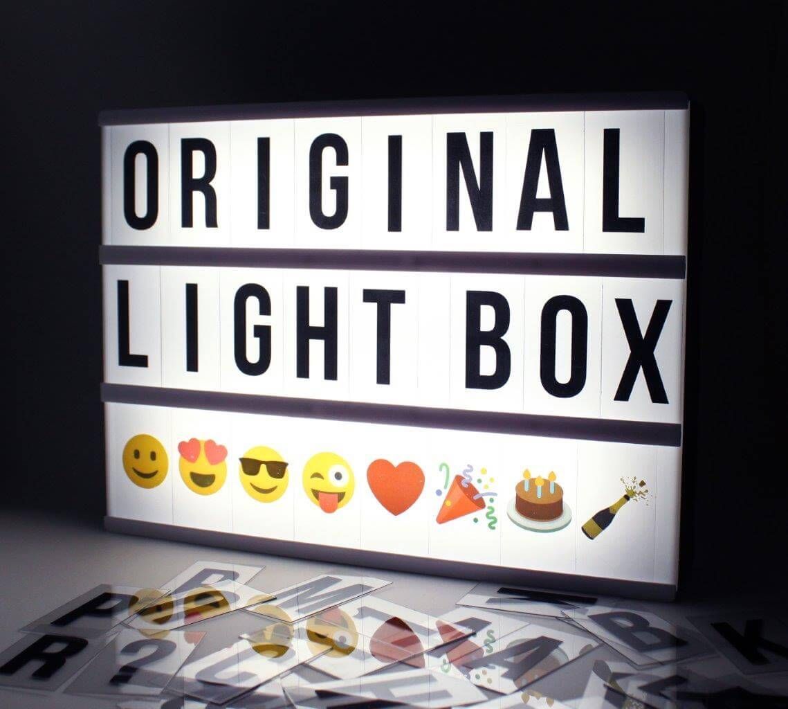 Light up your life - Light Box A4 Noir Locomocean 