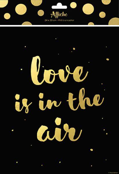 Love is in the air - Affiche 24 x 30 cm Kiub 