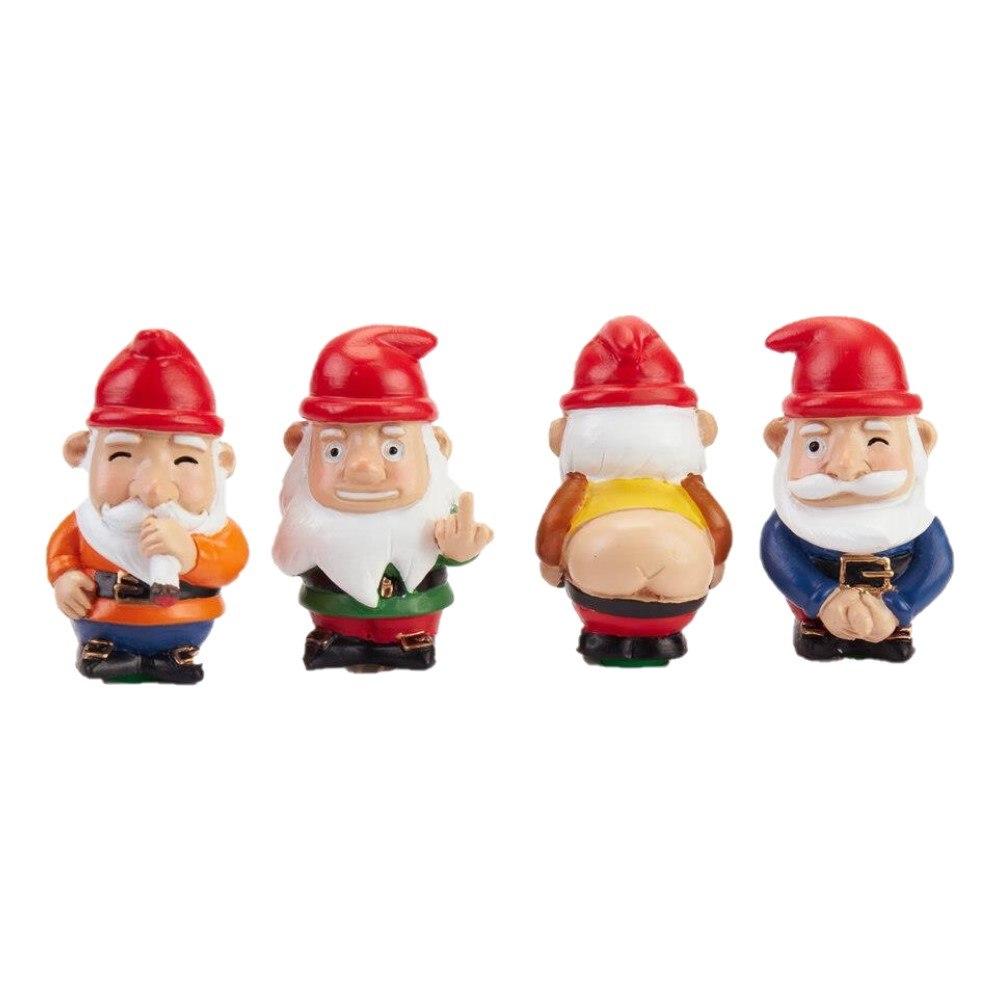 Mini Naughty Gnomes - Décoration de plantes x4pcs Be Color 
