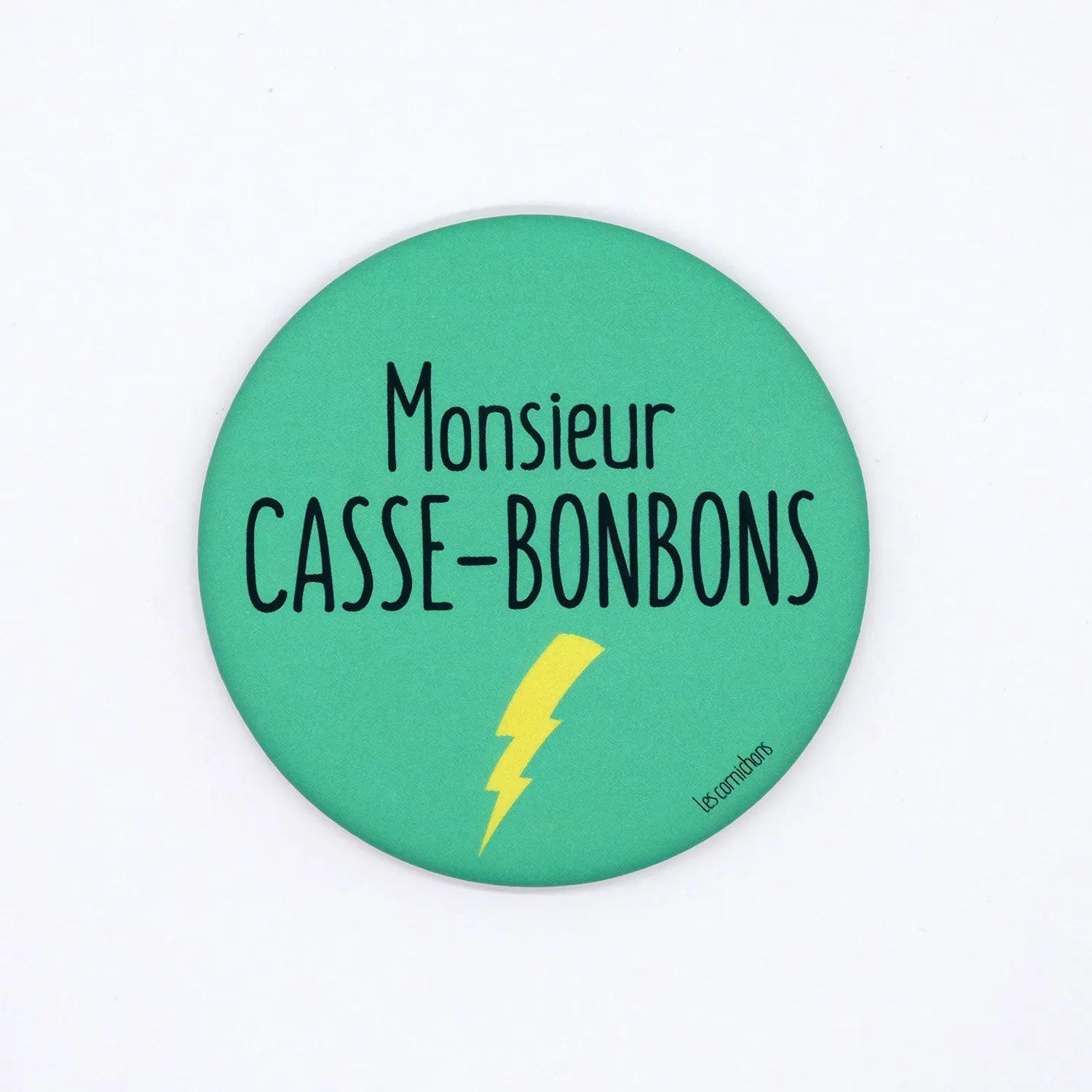 Monsieur Casse-Bonbons - Magnet décapsuleur 56mm Les Cornichons 