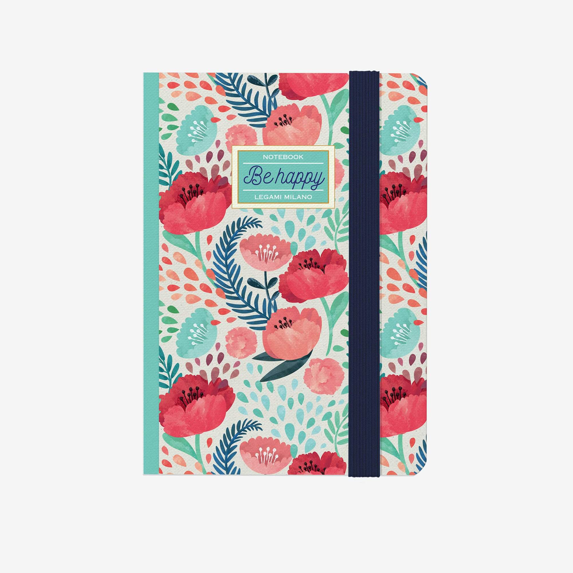 Notebook S Flowers Be Happy - Carnet 168 pages Legami 