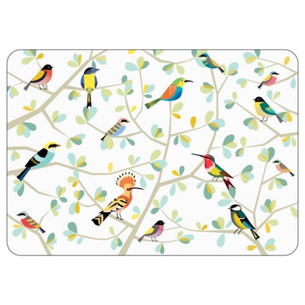 Oiseaux - Set de table dorure Cartes d'art 