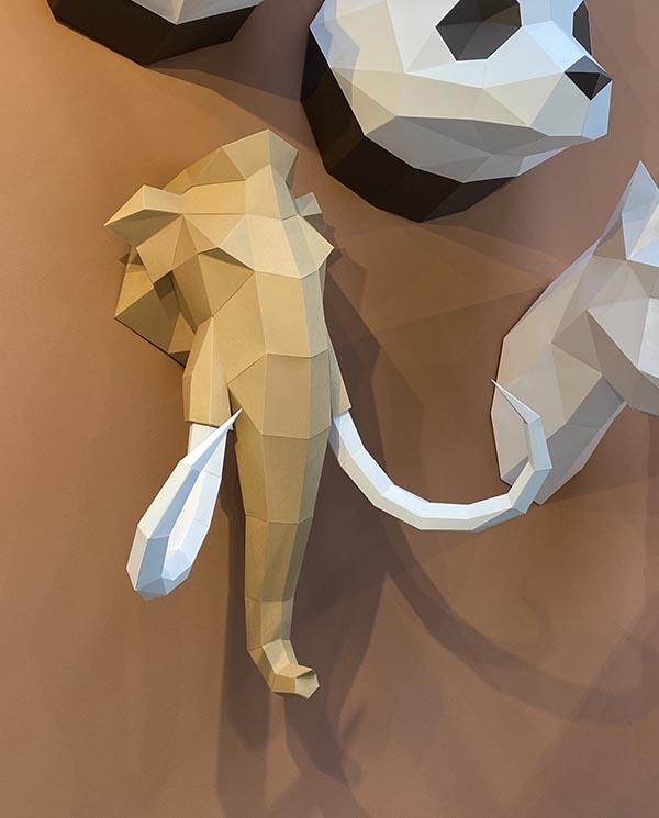 Paper Mammoth - Trophée en papier Assembli 