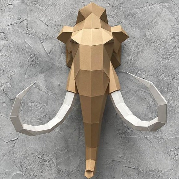 Paper Mammoth - Trophée en papier Assembli Caramel Brown 
