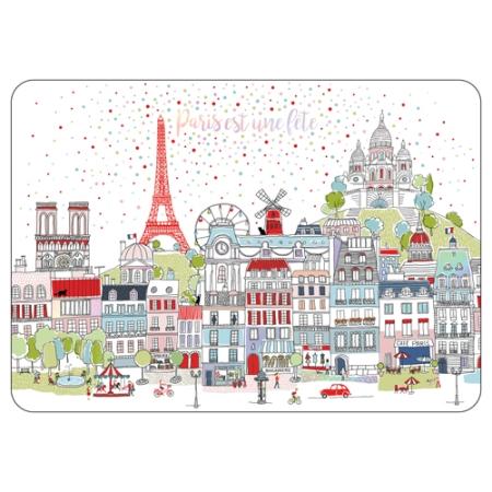 Paris est une fête - Set de table dorure Cartes d'art 