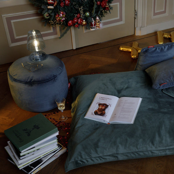 Point velvet - Pouf en velour Fatboy 