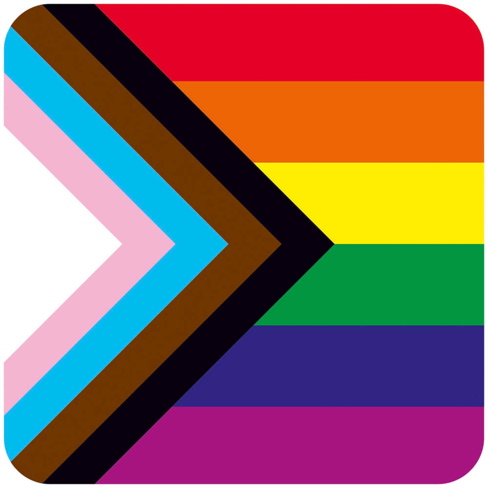Progress Pride Flag - Dessous de verre Dean Morris Cards 