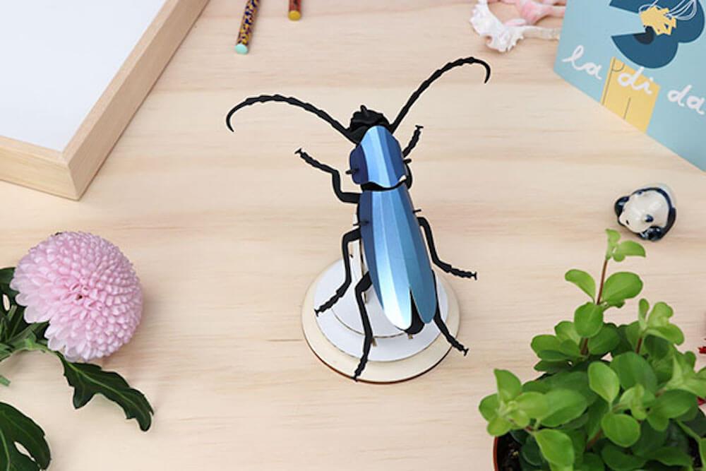 Rosalia Beetle - Kit insecte en carton Assembli 
